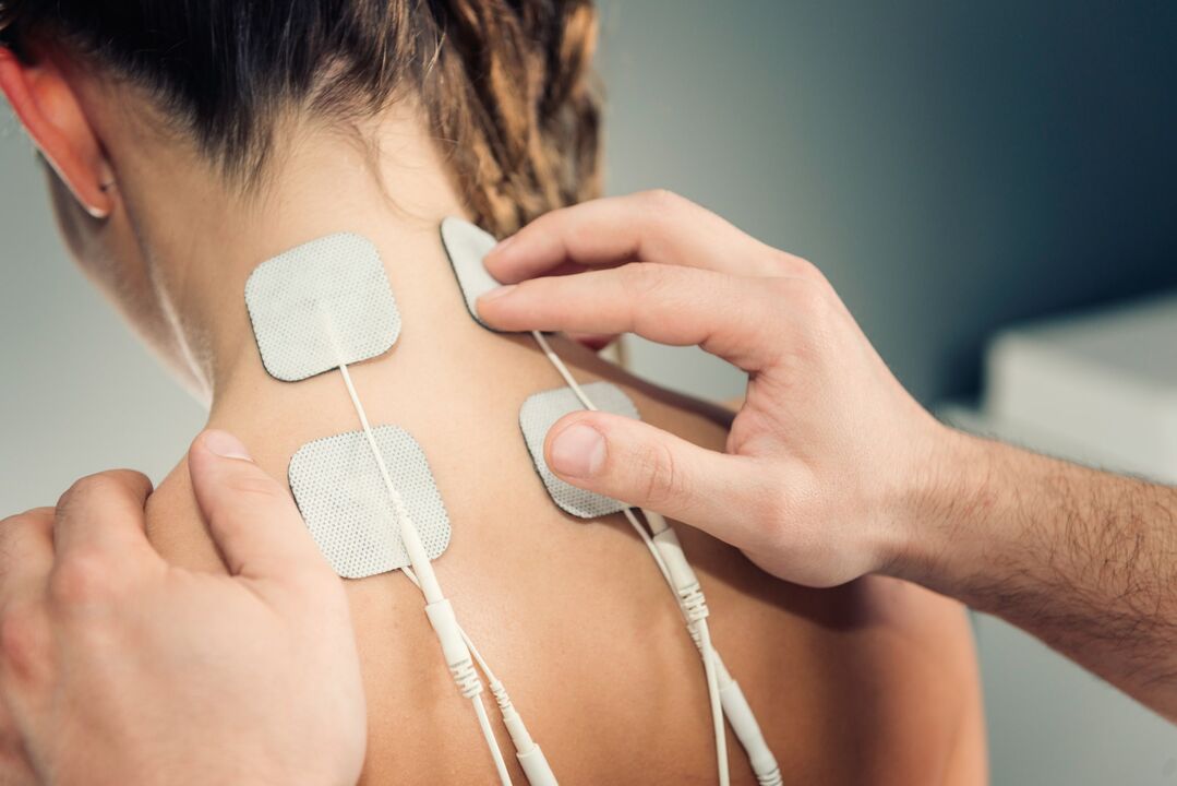 Elettroforesi per il trattamento dell'osteocondosi del collo